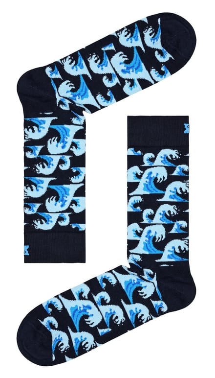 Happy Socks - Novelty Golfwave Sokken | Geweldig Cadeau - Golven