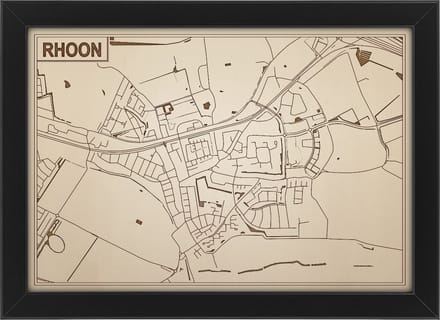Decoratief Beeld - Houten Van Rhoon - Hout - Bekroned - Bruin - 21 X 30 Cm