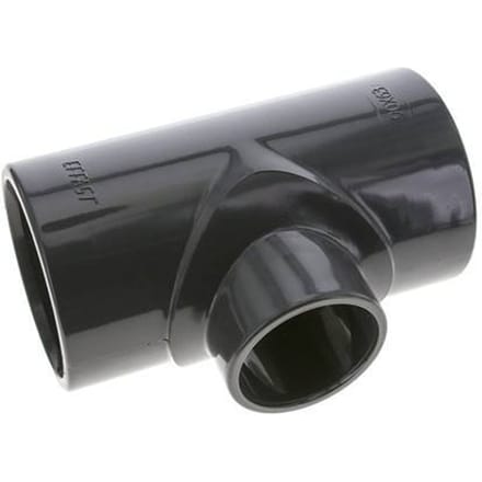 PVC Adapter T-stuk Lijmmof 90 tot 63mm