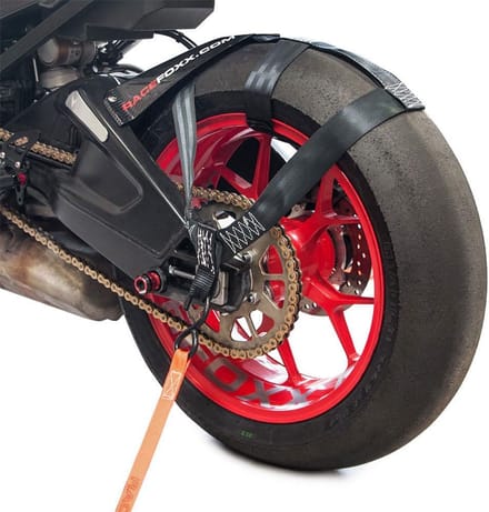 Spanband voor Motor Achterwiel Zekering Transport Zwart