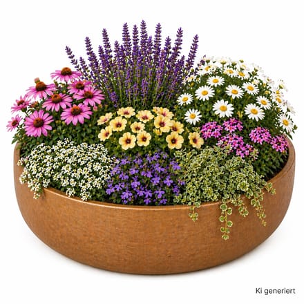 Ethan plantenbak maat: L brons Ø 35 cm - P3040-S1-35