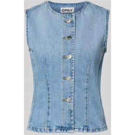regular fit jeansgilet van puur katoen model 'AYA'