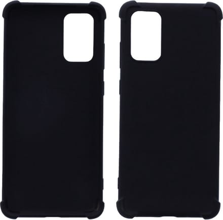 LuxeBass Hoesje geschikt voor Samsung Galaxy S20 Plus - Anti Shock - Zwart