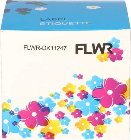 FLWR - Labels / Brother DK-11247 / wit / Geschikt voor Brother