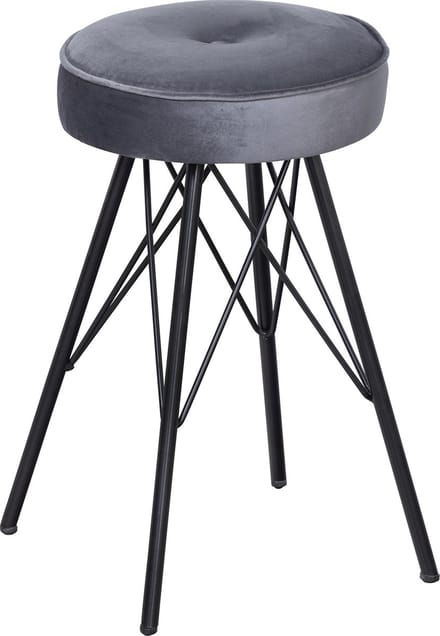 WOOOD Bella Kruk - Velvet - Asfalt - 53x33x33