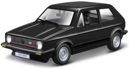 Modelauto Volkswagen Golf MK1 1979 zwart 1:24 - speelgoed auto schaalmodel