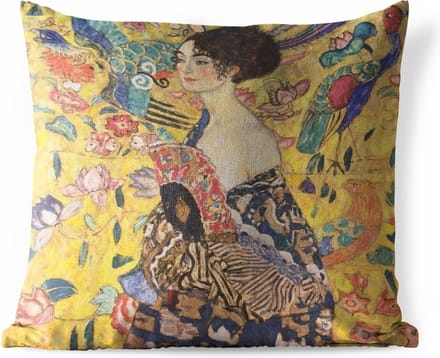 Sierkussen Buiten - Judith II - schilderij van Gustav Klimt - 60x60 cm - Weerbestendig