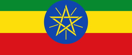 Vlag Ethiopië 70x100cm