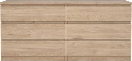 Naia kommode 6 lades eiken decor.
