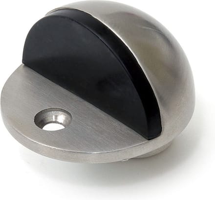 Dulimex Deurstopper - 45 mm - incl. schroeven - RVS - deurbuffer - zilver - inliggende vloermontage