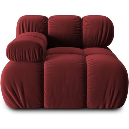 Modulair-hoekelement Tropea links velvet | Milo Casa