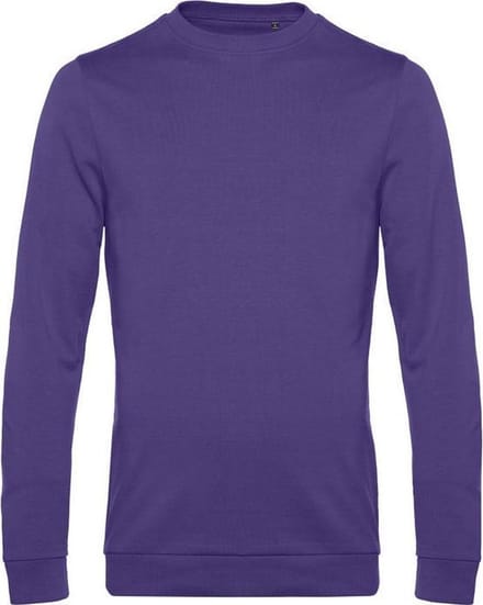 B&C Heren in sweatshirt (Stralend paars)