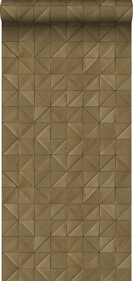 ESTAhome behang grafisch 3D motief bronze - 50 x 900 cm - 139326