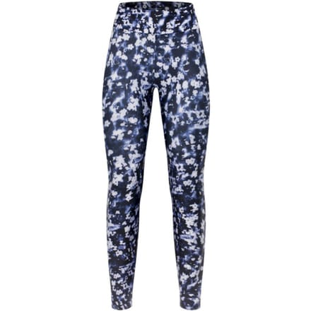 RÖHNISCH - Printed High Waist Tights - Lange trainingslegging dames - Donkerblauw