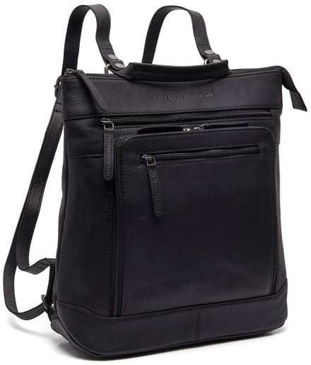 The Chesterfield Brand Caldero Waxed Pull Up Rugzak - Zwart