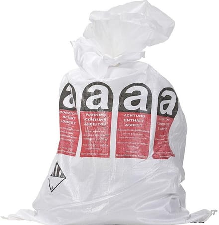 50x | Asbestzakken 80x120cm | 80L | 30KG | Met dubbele binnenzak