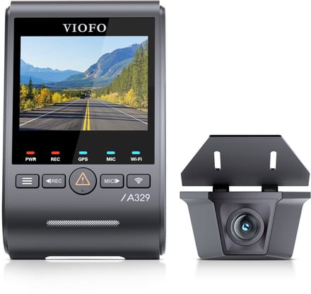 VIOFO A329SW 2CH - Dashcam - 4K + 2K Waterdichte Achtercamera - Sony STARVIS 2 - WiFi 6 - GPS - Parkeermodus - SSD Ondersteuning tot 4TB