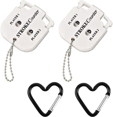 Dailygoods - Set van 2 Golfresultatentellers met Karabijnhaak