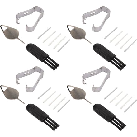 4 Sets Pointes de Stylet pour Tab S8 ABS Durable Installation Facile pour S8 Plus Pointes de Rechange avec Broches Pince à Épiler Brosses