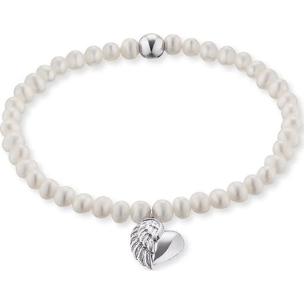 Engelsrufer Armband ERB-HEARTWING-PE - Lengte 17 CM - Gerhodineerd sterling zilver
