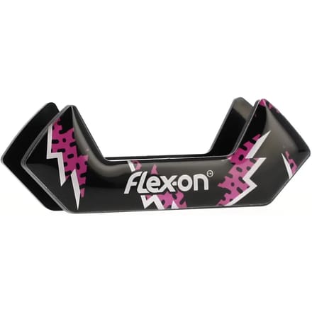 Flash Zwarte stijgbeugelstickers Flex-On Safe-On