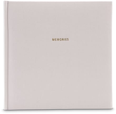 Album XL Memories, 30x30 cm, 50 zwarte pagina's, grijs