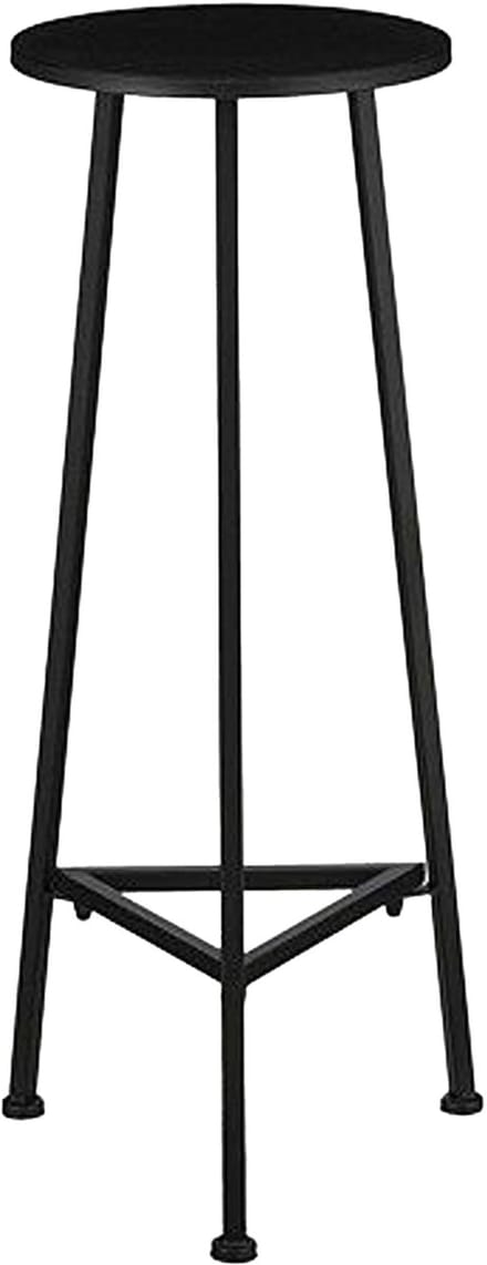Mica Decorations Adine Plantentafel - H80 x Ø30 cm - Metaal - Zwart