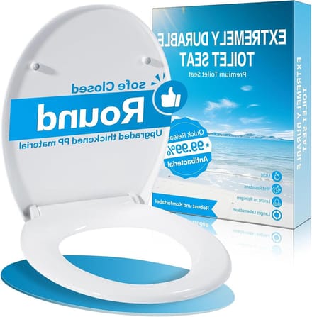 Toiletdeksel - WC bril - Badkamer comfort - Softclose mechanisme - Universele pasvorm - Wit