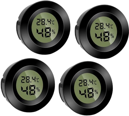 Ronde Digitale Mini Thermometer Hygrometer voor Binnen en Kantoor