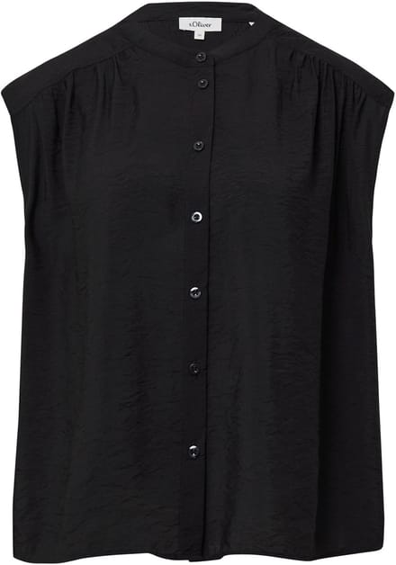 Mouwloze Blouse van Gemengde Viscose Casual Pasvorm Dames s.Oliver