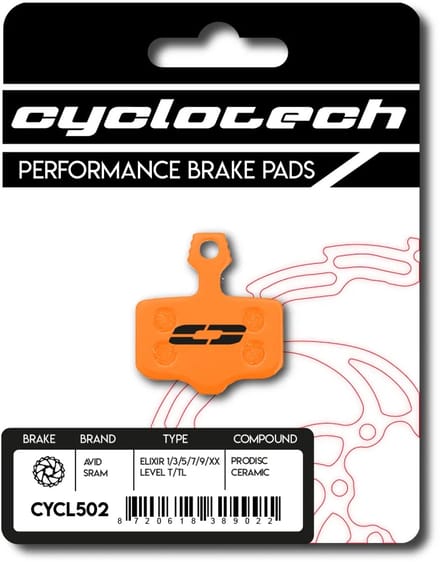 Sram Red- Force -Rival ETAP AXS remblokken, Cyclotech Prodisc Ceramic