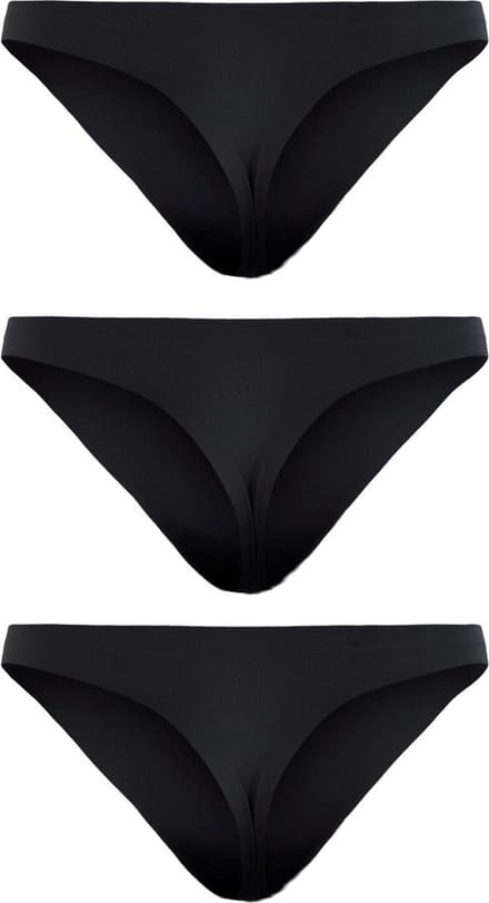 Pieces dames string - 3-pack - Naadloos- Seamless - Zwart en Beige - M