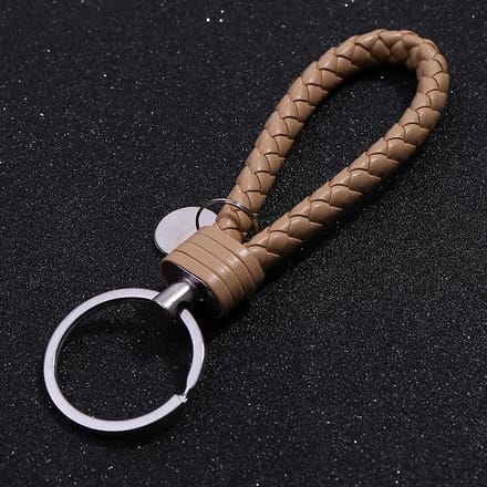 Sleutelhanger Leer - Taupe