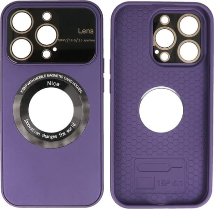 iPhone 15 Pro Hoesje - Prime Magsafe Case met Camera Beschermer - Purple