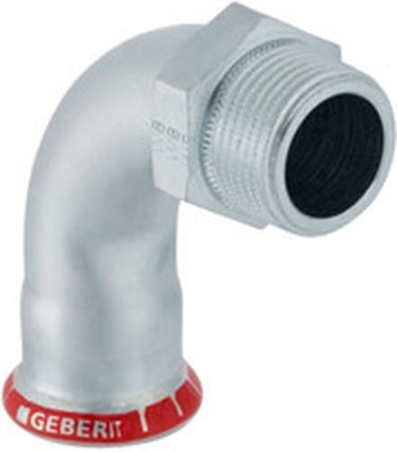 Mapress C- Staal Overgangsfitting met 2 aansl.