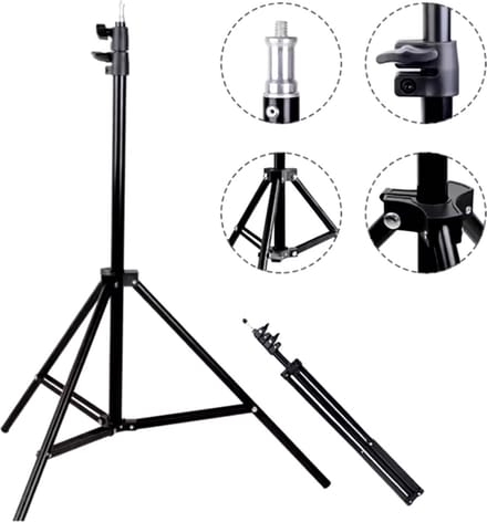 Smartphone Tripod - Camera Statief 200Cm + Telefoonhouder, draaigreep en Bluetooth Remote Shutter van HiCHiCO