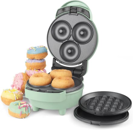 3-in-1 Mini Bites Maker - Donuts, Wafels en Pannenkoeken in Één Apparaat