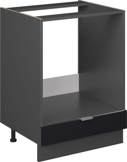Vicco Fame-Line Ovenombouwkast – 60 cm, WB Eik Zwart gestreept