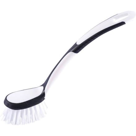 G.Funder Dishwashing brush with nylon bristles. 2-component handle in plastic and rubber.