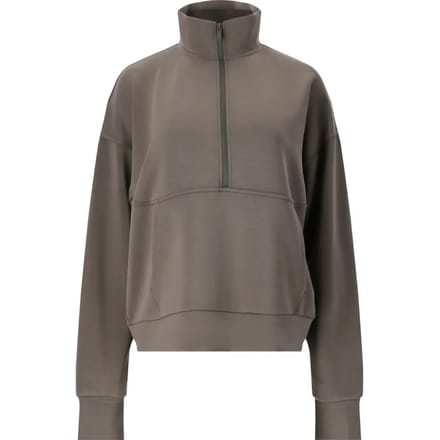 Dames sweatshirt met halve rits Athlecia Jillnana