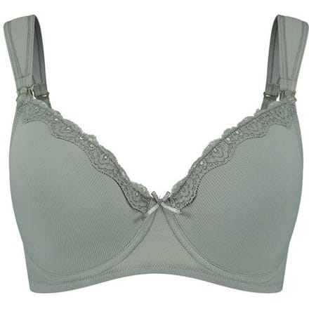 Prénatal voedingsbh rib Light Khaki Green 80E Dames