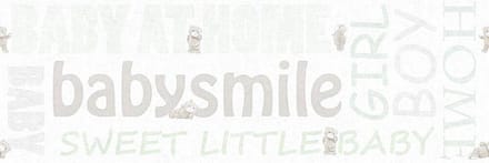 BABYSMILE BEREN BEHANGRAND | Kinderkamer - groen metallic wit - A.S. Création Only Borders