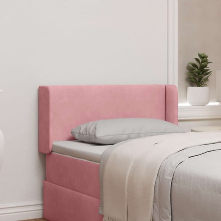 vidaXL - Hoofdbord - oor - Roze - Fluweel