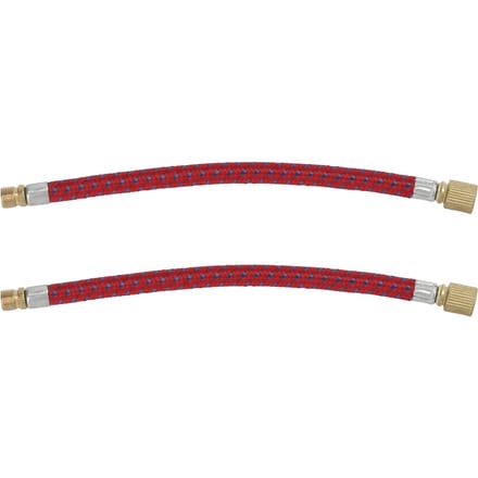 2 stuks Fietspomp Verlengslang Verlenging 16,6 cm6,5 inch Lengte Nylon Koper Materialen Dubbel Ventiel red