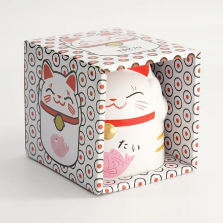 Tokyo Design Studio - Lucky Cat Mok - Wit - 350ml
