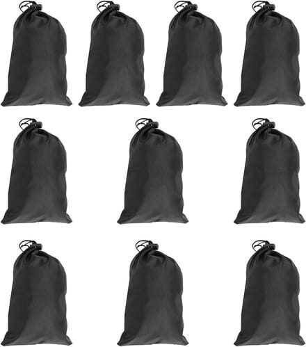 Waterdichte trekkoordtas voor opberging van springtouwen - 10-delige set, polyester, multifunctioneel en duurzaam