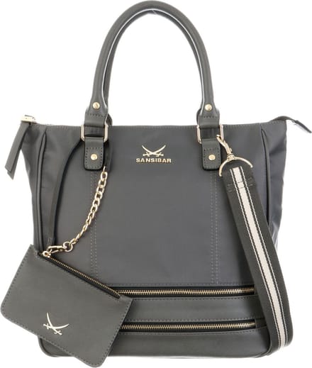 Sansibar Handtas Schoudertas Shopper Bag Antracite Grijs