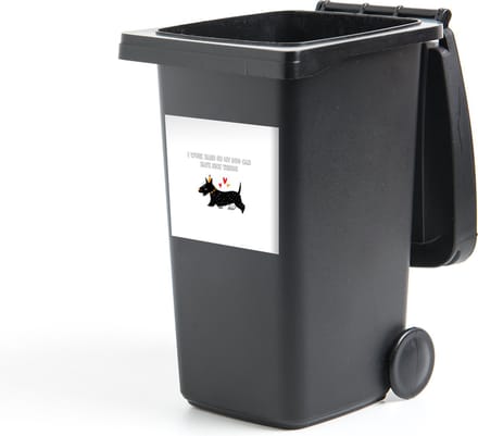Container sticker Quotes - I work hard so my dog can have nice things - Spreuken - Honden - 40x40 cm - Kliko sticker