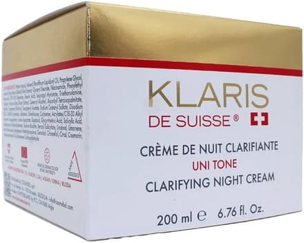 KLARIS DE SUISSE UNI TONE Clarifying Night Creme - 200ml