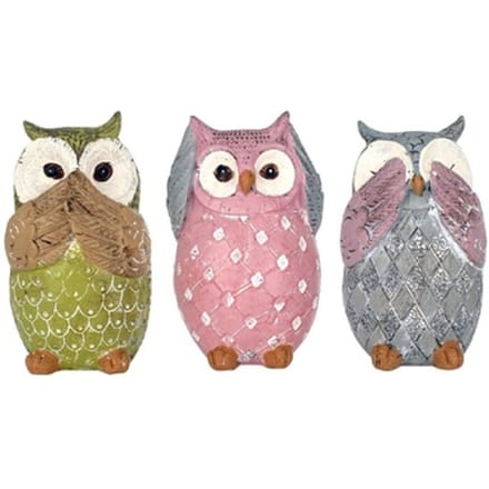 Beeldjes Signes Grimalt Uil Set 3 Stuks